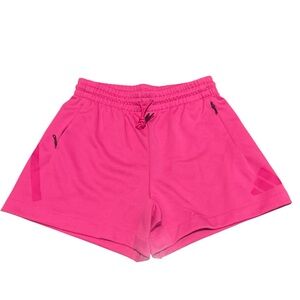 adidas Z.N.E. Shorts Med Womens Pink Fuchsia Casual Athletic Bottoms JW1758